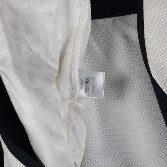 FÉRAUD White Jacket Black Trim Sz 10 (French 40) - Picture 5 of 5